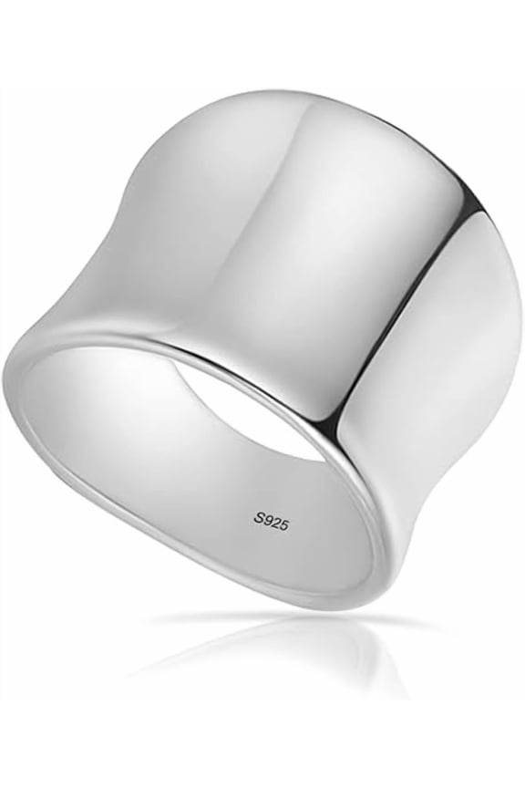 LD DESIGNS-Adjustable Silver Ring | Multi Line 925 Sterling Open Band Thumb & Index Finger Ring for Women