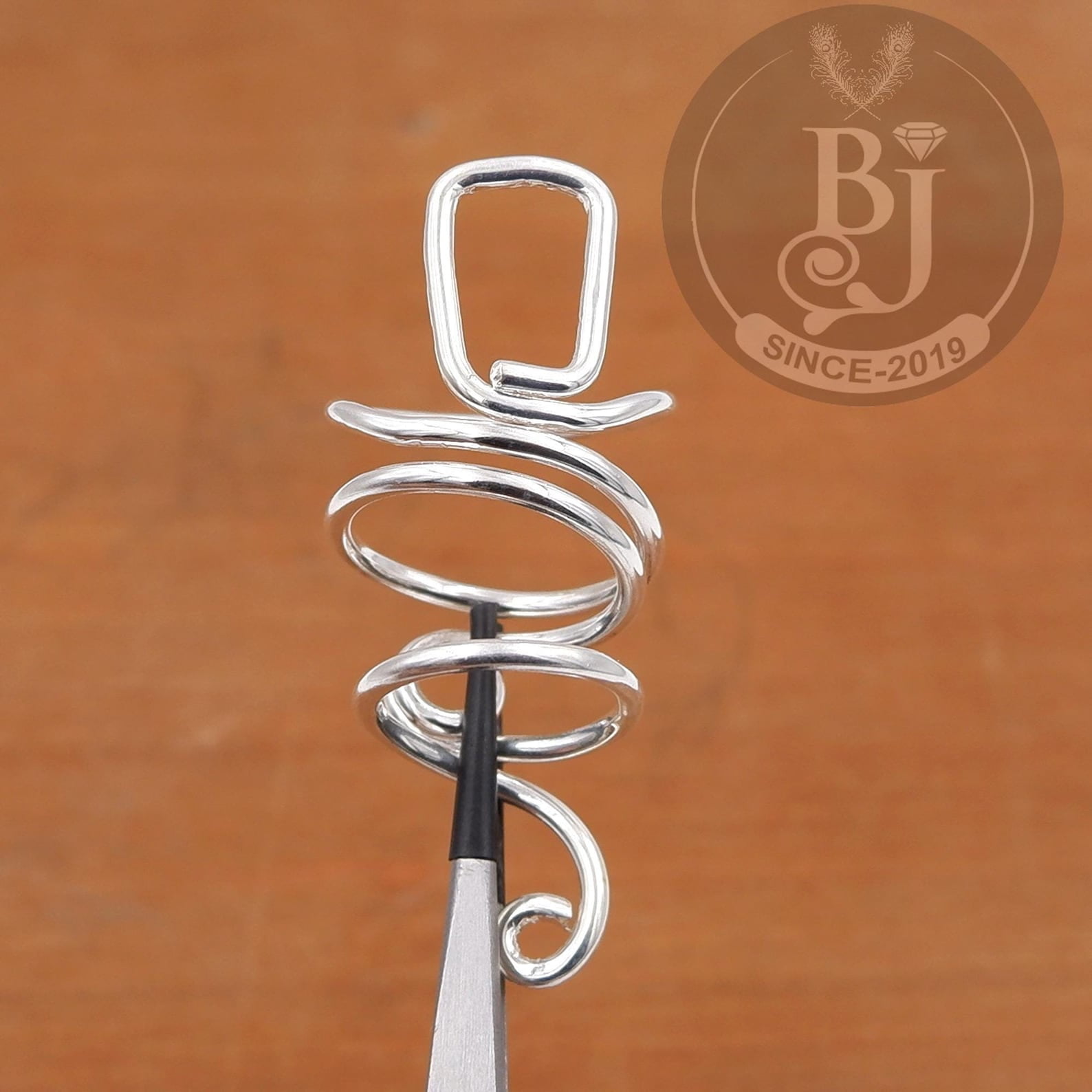 Open Wear LD DESIGNS Adjustable Silver Ring Open Wrap Minimalist Modern Statement ...