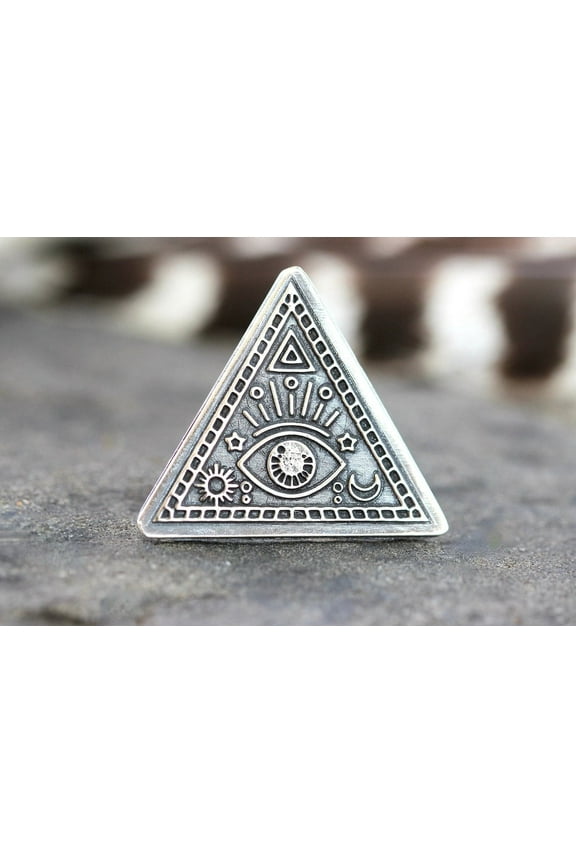 All Seeing Eye Ring Sterling Silver Evil Eye Ring Celestial Ring Witch Ring