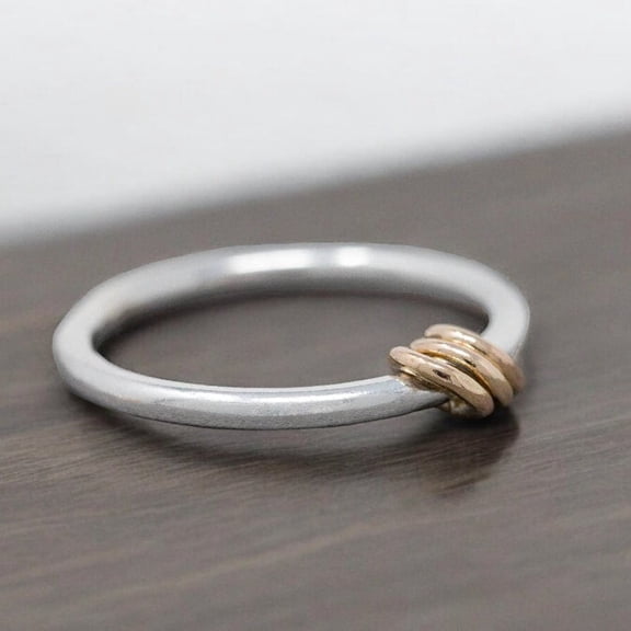 LD DESIGNS - Bronze Fidget Spinner Ring Handmade Rotating Meditation Band for Anxiety Relief & Stress Management Jewelry