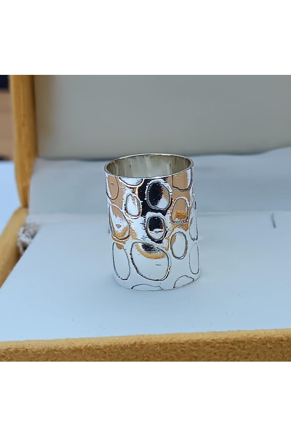 Handmade Band Ring, 925 Sterling Silver, Wide Band Ring, Women Silver Jewelry, Wedding Gift Ring, Silver Jewelry, Anniversary Gift Ring,