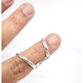 Open Wear LD DESIGNS Handmade Silver Ring With Eyelet Detail, Elegant Minimalist ...