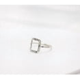 Open Wear LD DESIGNS Open Rectangle Ring, Geometric Hammered Open Band ...