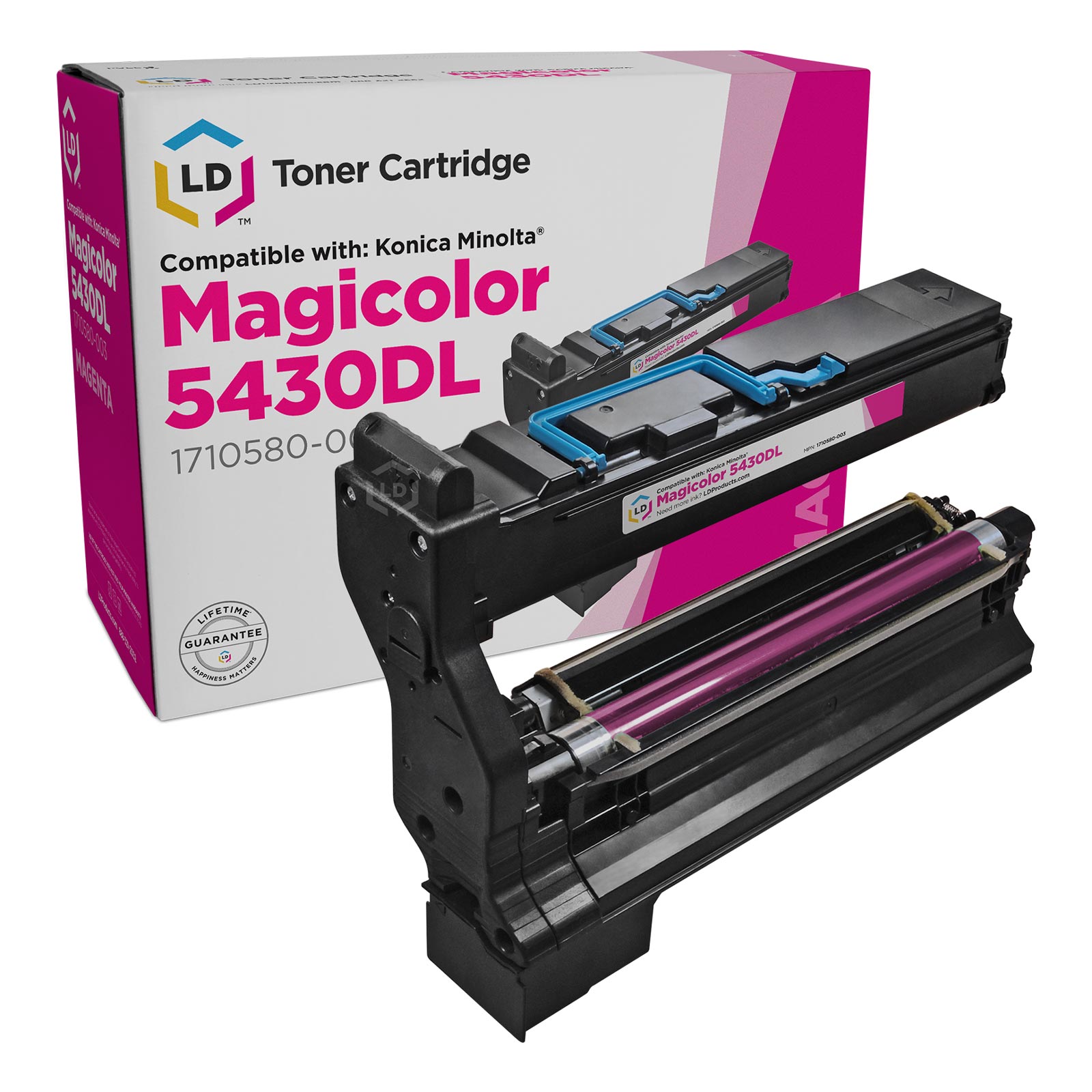 LD Konica Minolta MagiColor 5430 DL & 5450 Compatible 1710580-003 Magenta Laser Toner Cartridge - image 1 of 1