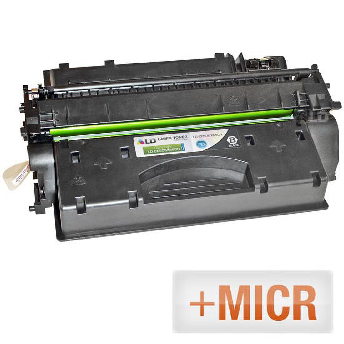 LD (MICR Toner) Remanufactured Replacement Laser Toner Cartridge for Hewlett Packard CE505X (HP 05X) High-Yield Black - image 1 of 1