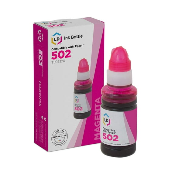 LD Products Compatible Replacement for Epson T502320-S Magenta Ink Bottle