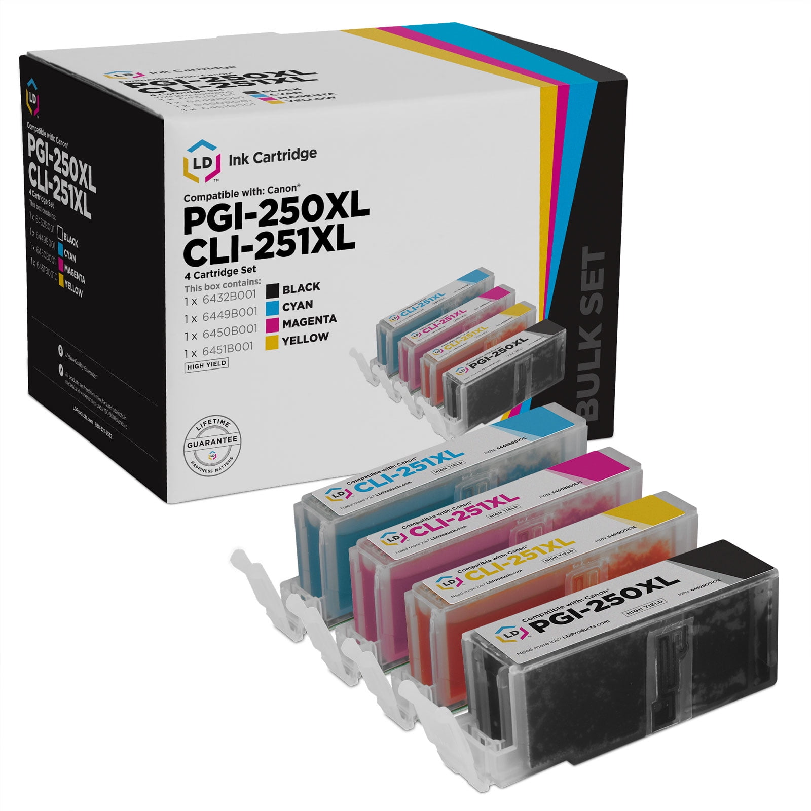 LD Products Compatible Ink Cartridge Replacement for Canon PGI-250XL ...
