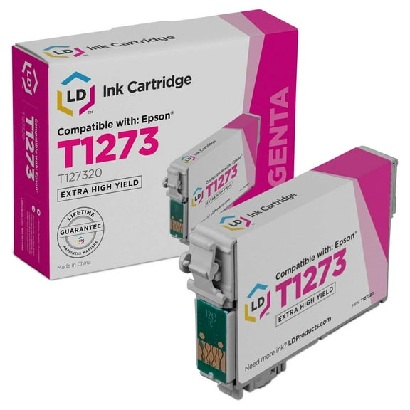 LD Products Compatible Replacement for Epson T127320 127 Extra High Yield Magenta Ink Cartridge
