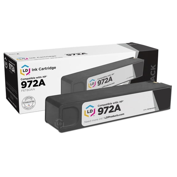 LD Products Compatible Ink Cartridge Replacement for HP 972A F6T80AN (Black)