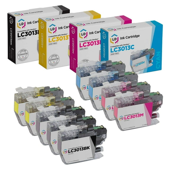 LD Products Compatible LC3013 Ink Cartridges Replacement for Brother LC3013 BK/C/M/Y MFC-J491DW MFC-J497DW MFC-J690DW MFC-J895DW Printers (HY, 9-Set)