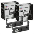 thumbnail image 1 of LD Compatible Replacement ERC-43 Black Ribbon Cartridge Set of 2 for Epson ERC43B TM-H6000IV, 1 of 9