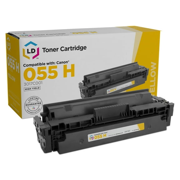 LD Products Compatible Toner Cartridge Replacement for Canon 055H Yellow HY Toner