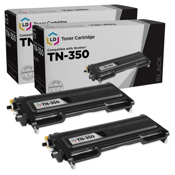 LD Products Compatible Toner Cartridge Replacement for Brother TN350 (Black, 2-Pack)