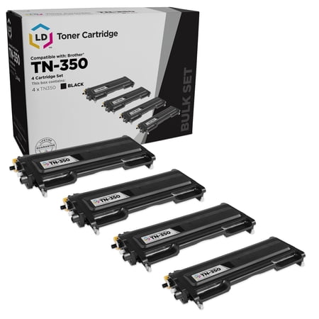 LD Products Compatible Toner Cartridge Replacement for Brother TN350 (Black, 4-Pack)