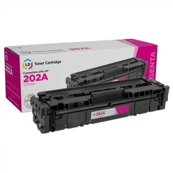 LD Products Compatible Toner Cartridge Replacement for HP 202A (Magenta) for use in HP Color LaserJet M254dw, M281cdw, M281dw, M281fdw