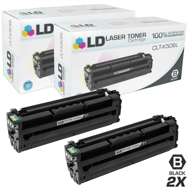 LD Products Compatible Toner Cartridge Replacement for Samsung K506 CLT-K506L High Yie (Black, 2-Pack)