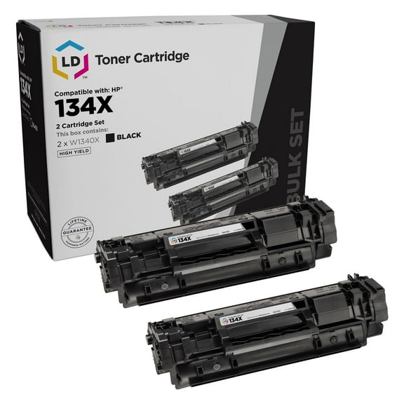 LD 2PK Compatible Replacement for HP 134X W1340X HY Black Toner LaserJet M209dw, MFP M234dw