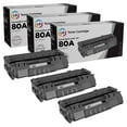 thumbnail image 1 of LD Products 3PK Compatible Replacement for HP 80A Toner Cartridge CF280A 80X CF280X SY, 1 of 9