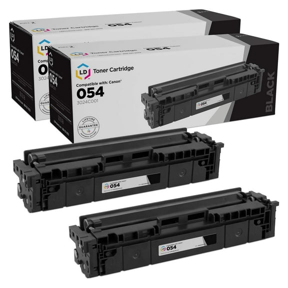 LD Products Compatible Toner Cartridge Replacements for Canon 054 3024C001 (Black, 2-Pack)