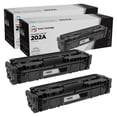 thumbnail image 1 of LD Products Compatible Toner Cartridge Replacements for HP 202A / CF500A Black (2-Pack) for use in M254dw, M281cdw, M281dw, M281fdw, 1 of 9