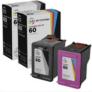 LD Products Ink Cartridge Compatible Replacement for HP 60 (Black, TriColor, 2-Set)