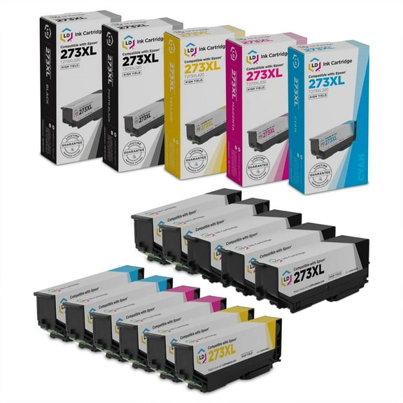 LD Products 11pk Reman Replacement for Epson 273 XL 273XL T273XL XP-520 XP-600 XP-610 XP620