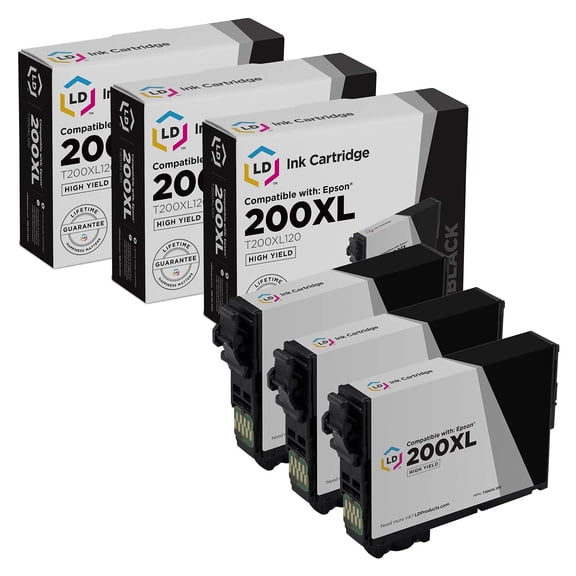 LD Products Reman Replacements for Epson 200XL Ink Cartridges 200XL 200 XL T200XL120 HY