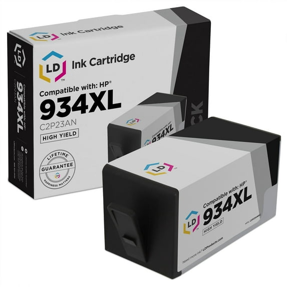 HP 934XL Original Ink Cartridge, Single Pack, Inkjet, High Yield, 1000 Pages, Black, 1 Each