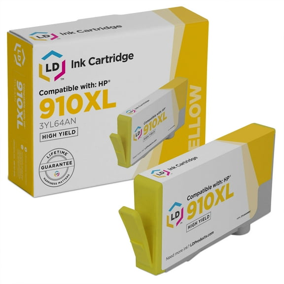 LD Products Compatible Replacement for HP 910XL 3YL64AN Yellow Ink OfficeJet Pro 8010 8030 8035