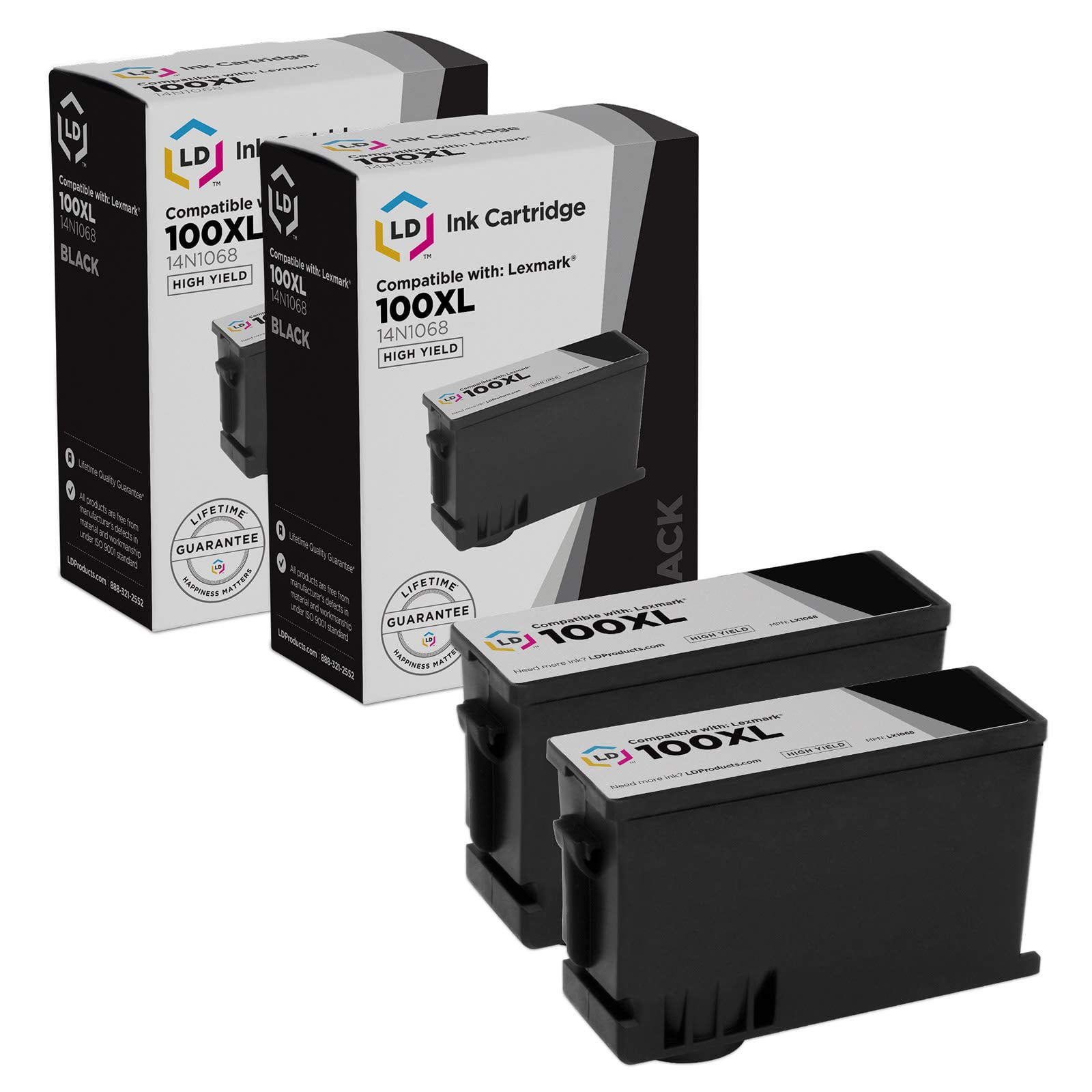 Lexmark 100xl Compatible Ink Cartridges LD Products Replacement Ink Cartridge Compatible with Lexmark 100XL