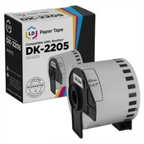 LD Products Single Pack White Paper Tape Replacement for Brother DK-2205