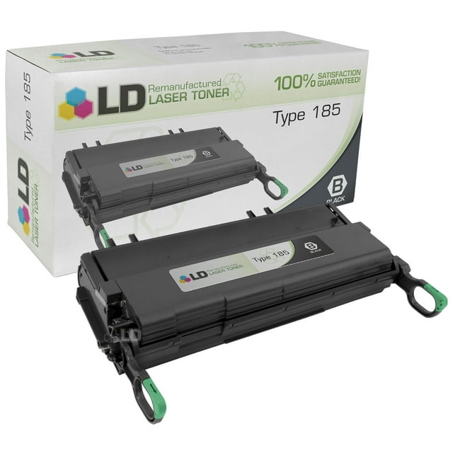LD Remanufactured Replacement for Ricoh 410594 (Type 185) Black Laser Toner Cartridge for use in Ricoh Aficio 150, 180, and 185 s