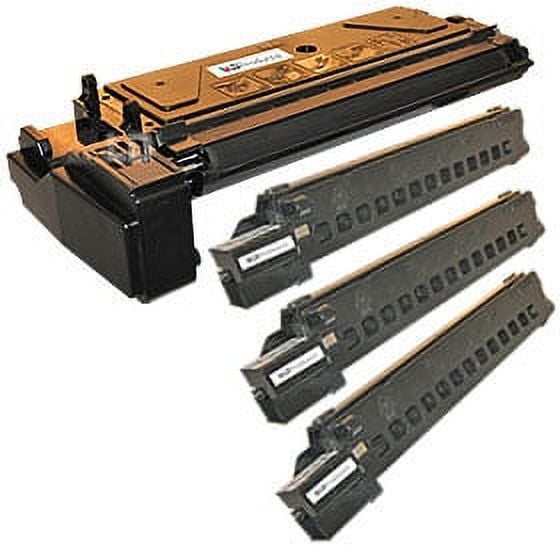 LD Remanufactured Toner & Black Cartridge Replacements for Samsung SCX-5312D6 & SCX-5312R2 (3 Toners, 1 Black, 4-Pack)