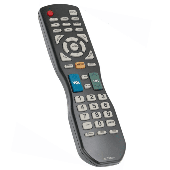 LD200RM TV Remote Control, Compatible with Apex JE LD LE Series LED LCD TV Full Replacement