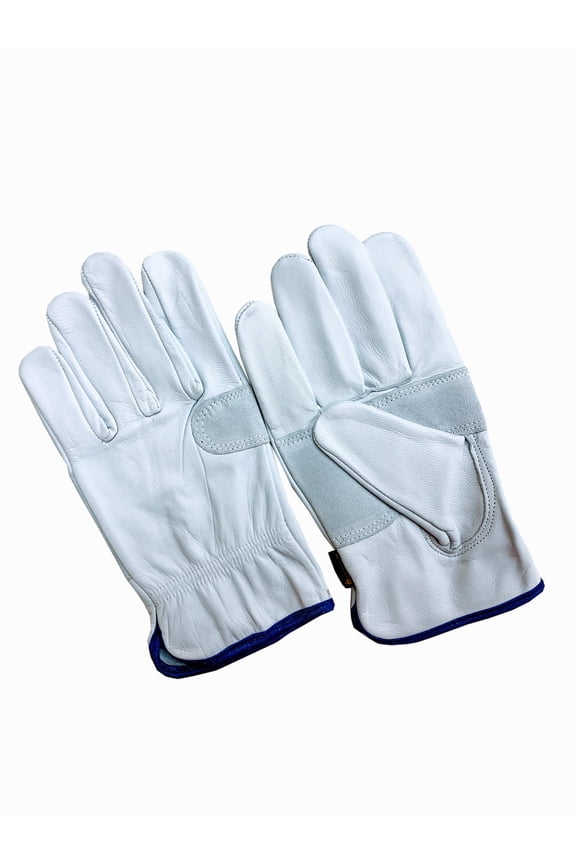 LD2125-2XL-12PK, Men's Goatskin Leather Driver Gloves with Reinforced Padded Palm, 12 Pair Value Pack