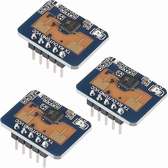 LD2410C 3-Pack 24GHz Human Presence Radar Sensor Module HLK-LD2410 Non-Contact ISM Band Serial Port IO