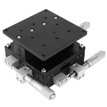 LD60-LM XYZ 3-Axis Manual Linear Stage - 60x60mm Trimming Platform, Micrometer Drive, High Precision Sliding Table