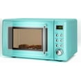 thumbnail image 1 of LDAILY 0.7Cu.ft Retro Small Microwave Oven, 700W Compact Countertop Microwave with 5 Power Levels, Auto Cooking Menus, Glass Turntable, Child Lock & Glass Turntable for Apartment, Dorm (Green), 1 of 9