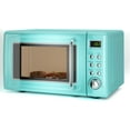 thumbnail image 1 of LDAILY 0.7Cu.ft Retro Small Microwave Oven, 700W Compact Countertop Microwave with 5 Power Levels, Auto Cooking Menus, Glass Turntable, Child Lock & Glass Turntable for Apartment, Dorm (Green), 1 of 9