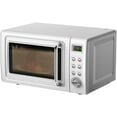 thumbnail image 1 of LDAILY 0.7Cu.ft Retro Small Microwave Oven, 700W Compact Countertop Microwave with 5 Power Levels, Auto Cooking Menus, Glass Turntable, Child Lock & Glass Turntable for Apartment, Dorm (White), 1 of 18