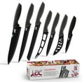 thumbnail image 1 of LDC Lux Decor Collection 7-Piece Rust Resistant Stainless Steel Kitchen Knife Set, 1 of 9