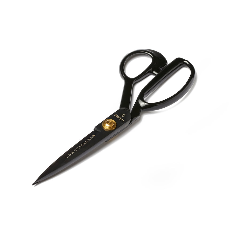 LDH Fabric Shears, Midnight Edition, Rubber Handle, Multiple Sizes