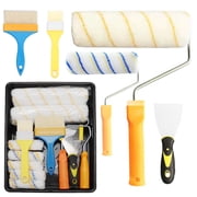 LDNIO Paint Roller Kit - 9 inch Paint Tray - Paint Brush Roller Set, Wall Painting Rollers for Home Owners, DIYers