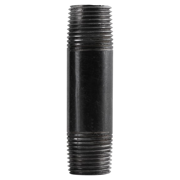 LDR 302 1X7 Black Pipe Nipple, 1-Inch x 7-Inch