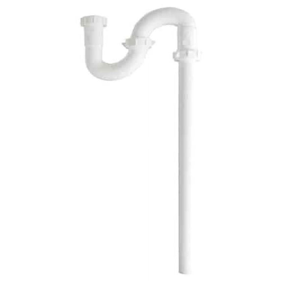 LDR 5066050 Pvc S-Trap, 1-1/4", 1 Card
