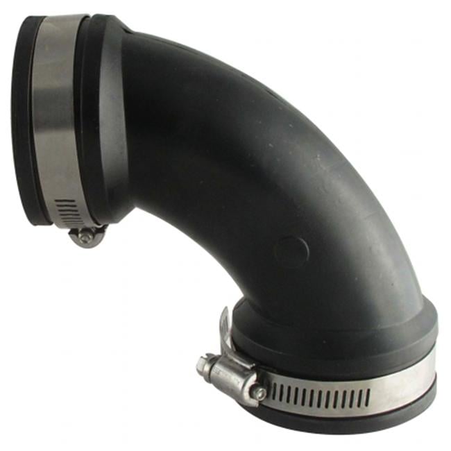 LDR Industries Black Pipe Tee Fitting - 3/4 X 1/2 X 1/2 Inch, Black Malleable Iron Tee - View #4