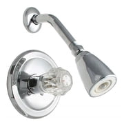 LDR Chrome & Acrylic Single Handle Shower Faucet Set
