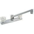 thumbnail image 1 of LDR Dual Handle Kitchen Faucet Without Spray, Chrome, 1 of 1
