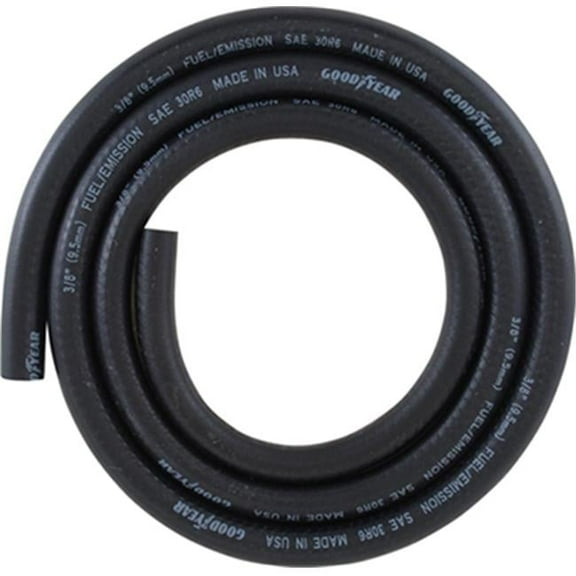LDR Global Industries 516 F385 5 ft. Fuel Tubing, Black - 0.38 x 0.75 in.
