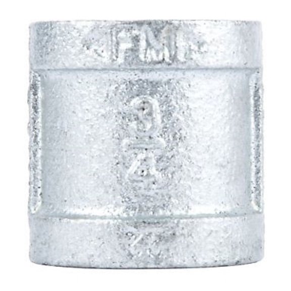 LDR Industries 313 CO-34 3/4" STZ Galvanized Coupling, Gray